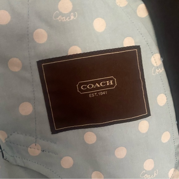 Coach Turnlock Closure Navy Coat - Picture 4 of 4